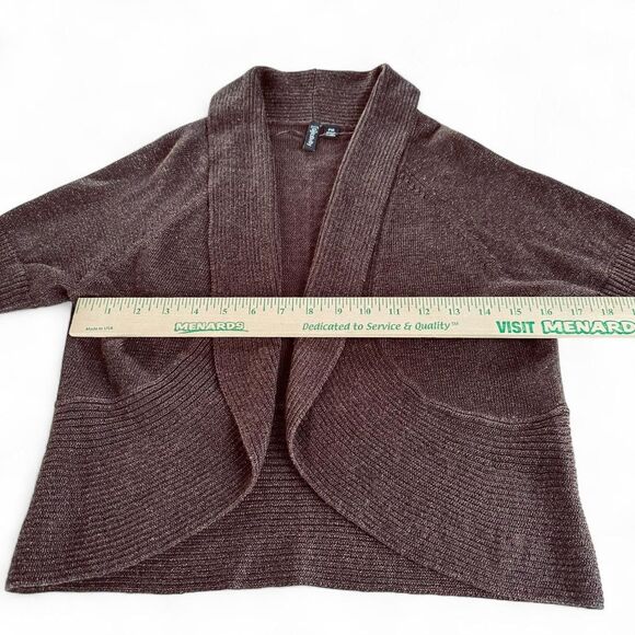 Relativity Crop Women's Brown with gold & sparkles size PM - Picture 5 of 8